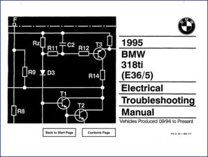 bmw 318ti 1995 electrical schematic, bmw manual, bmw 318ti