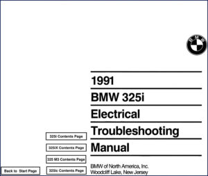 bmw m3 325i 325ix 325ic 1991 troubleshooting manual, bmw manual, bmw m3