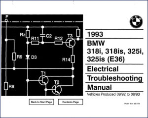 bmw 325i, 318i, 318is, 325is 1993 troubleshooting manual, bmw manual, bmw 325i,