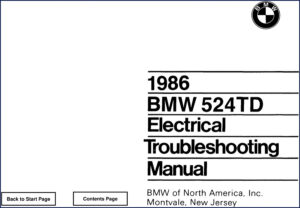 bmw 524td 1986 troubleshooting manual, bmw manual, bmw 524td