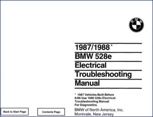 bmw 528e 1987 troubleshooting manual, bmw manual, bmw 528e