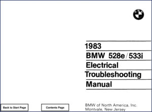 bmw 528e 533i 1983 troubleshooting manual, bmw manual, bmw 528e