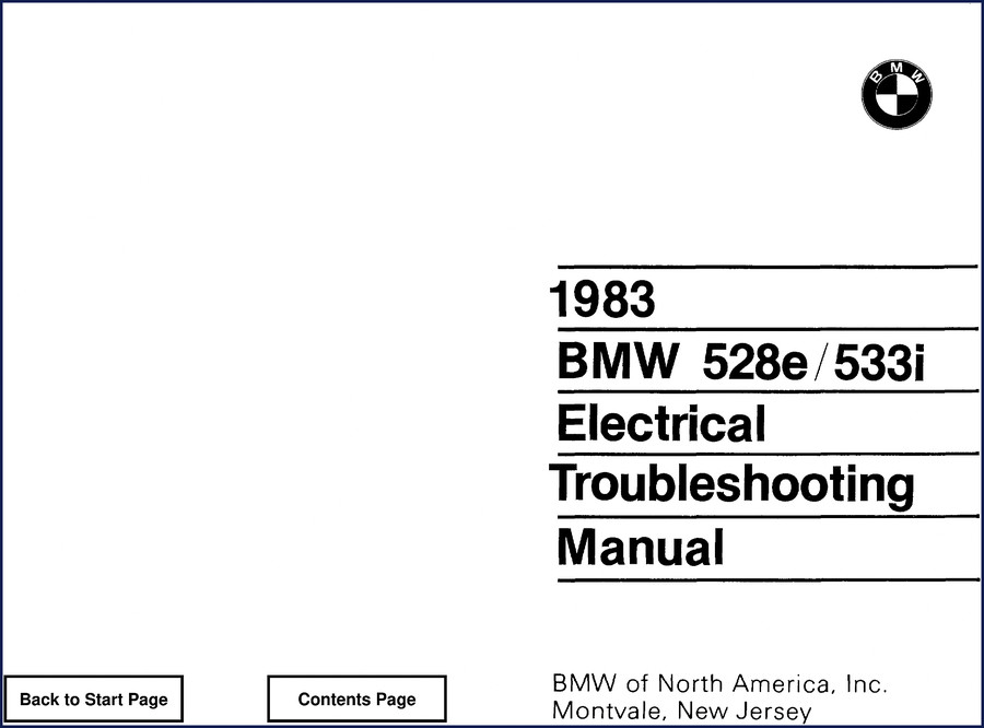 bmw 528e 533i 1983 troubleshooting manual, bmw manual, bmw 528e