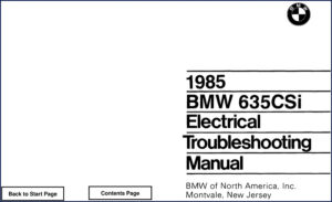 bmw 635csi 1985 troubleshooting manual, bmw manual, bmw 635csi