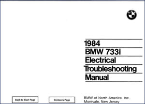 bmw 733i 1984 troubleshooting manual, bmw manual, bmw 733i