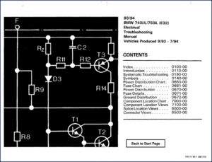 bmw 740i 740il 750il electrical schematic manual, bmw manual, bmw 740i