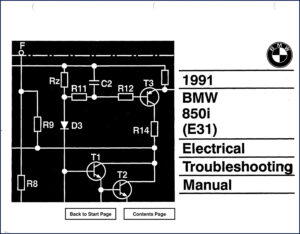 bmw 850i 1991 electrical schematic, bmw manual, bmw 850i
