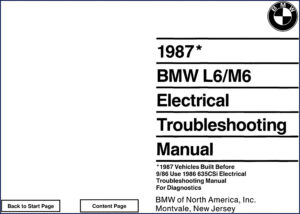 1987 bmw l6 m6 troubleshooting manual, bmw manual, bmw bmw