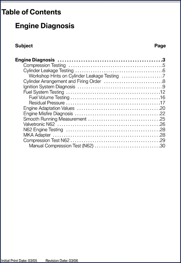 bmw n62 diagnostics manual, bmw manual, bmw n62