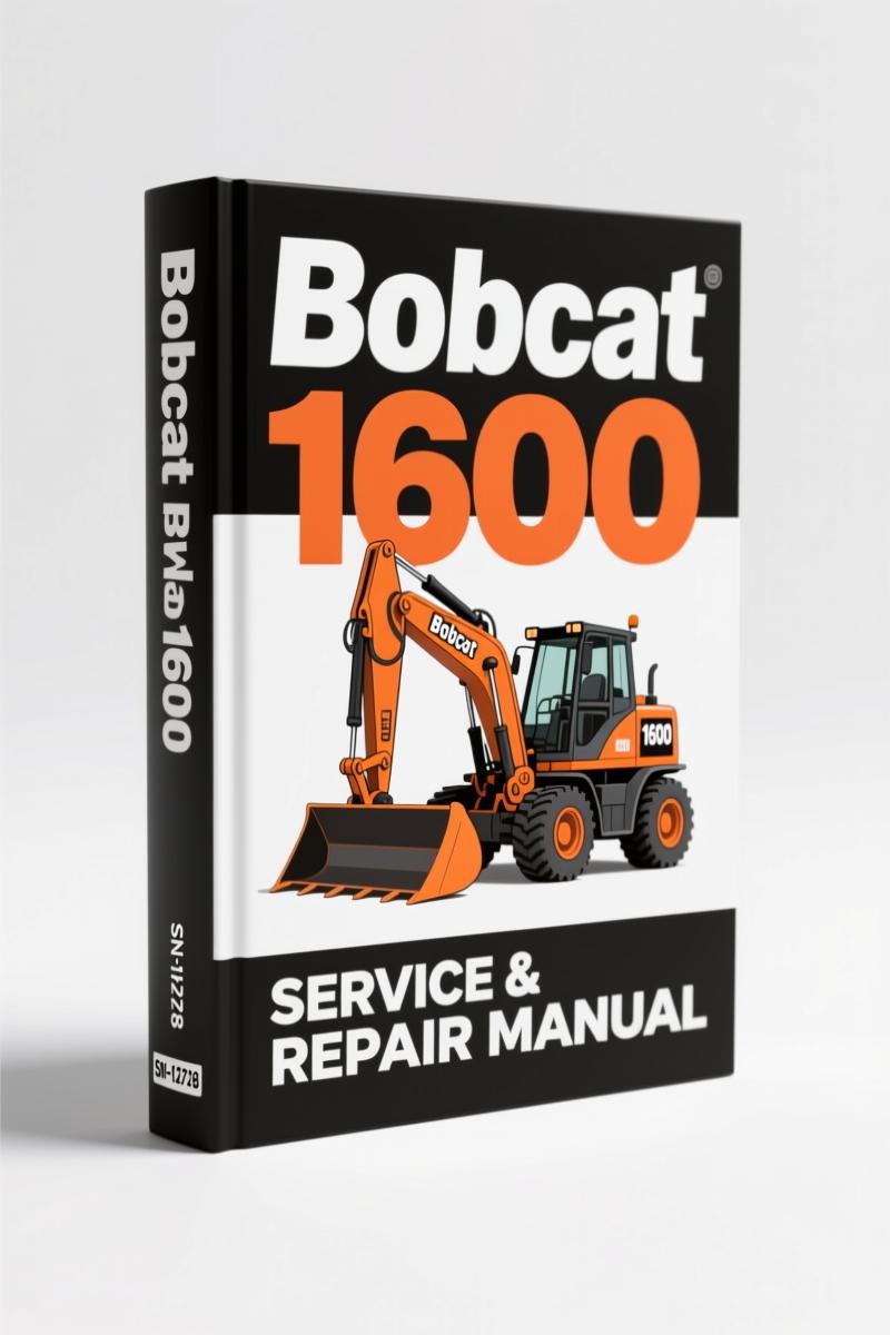 bobcat 1600 1987 service manual, bobcat service manual, bobcat 1600