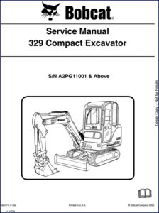 bobcat 329 2006 service manual, bobcat service manual, bobcat 329