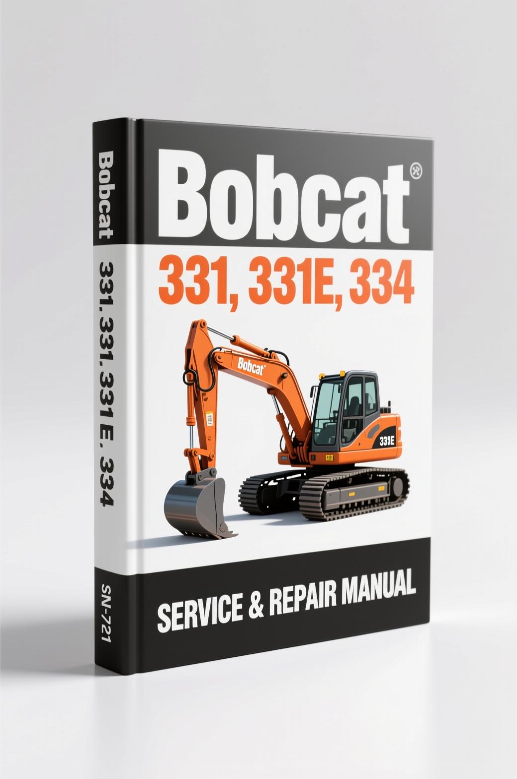 bobcat 331, 331e, 334 1998 service manual, bobcat service manual, bobcat 331,