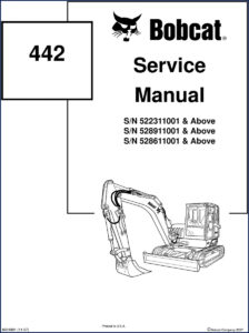 bobcat 442 2007 service manual, bobcat service manual, bobcat 442