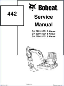 bobcat 442 2007 service manual, bobcat service manual, bobcat 442
