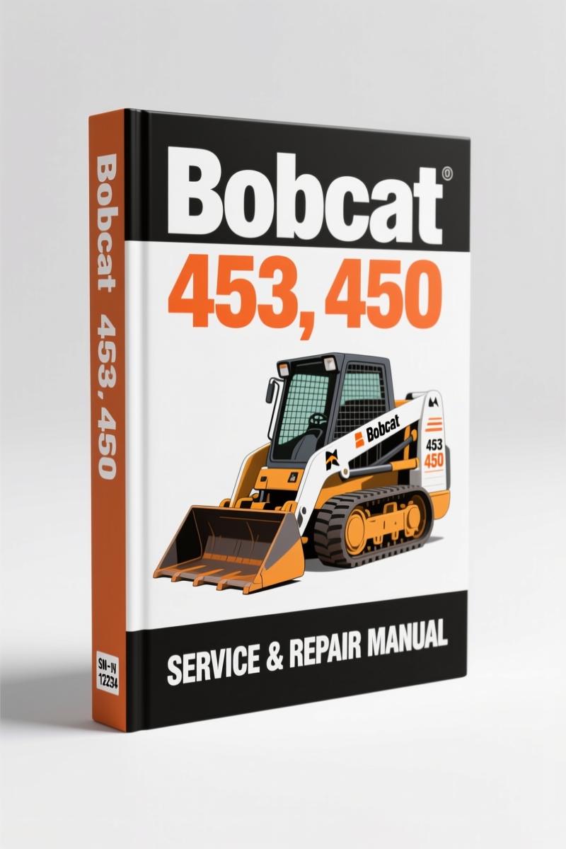 bobcat 453, 450 1996 service manual, bobcat service manual, bobcat 453,