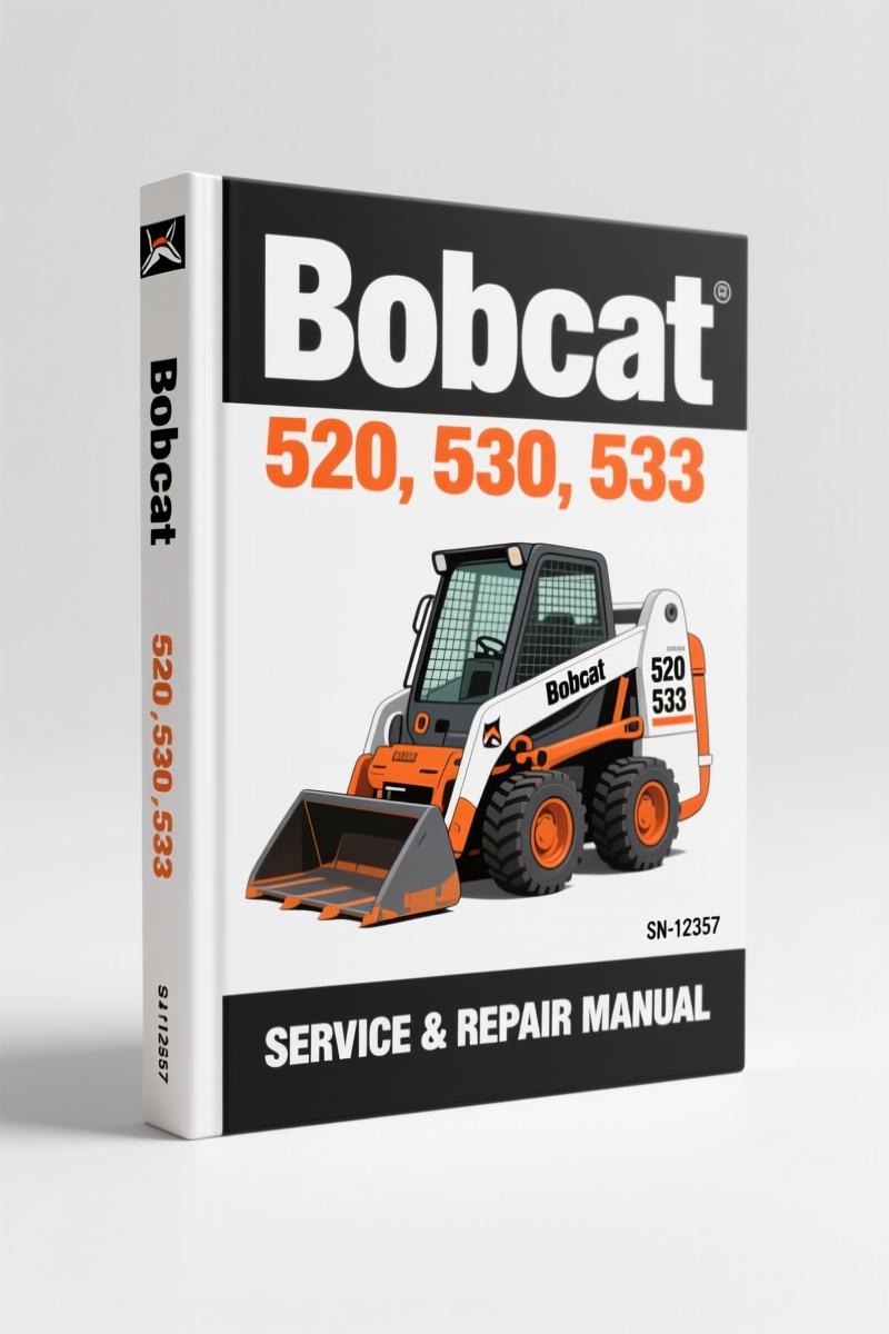 bobcat 520, 530, 533 1987 service manual, bobcat service manual, bobcat 520,