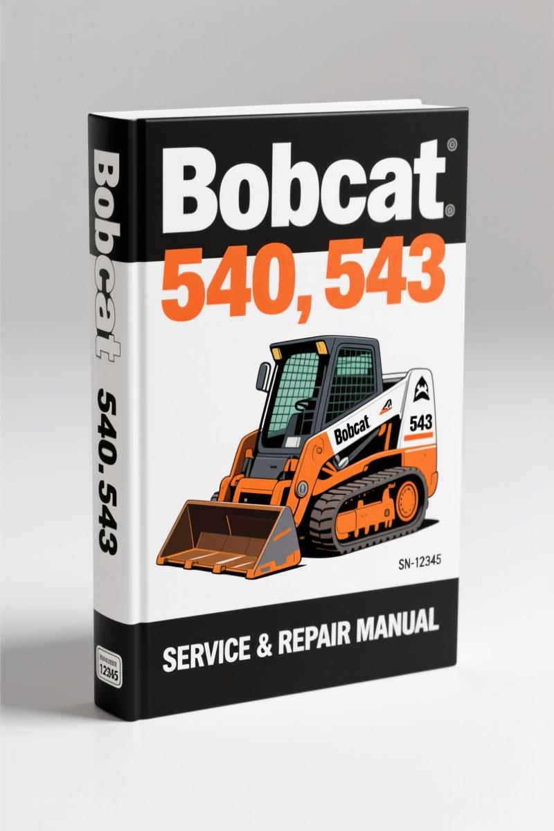 bobcat 540, 543 1981 service manual, bobcat service manual, bobcat 540,