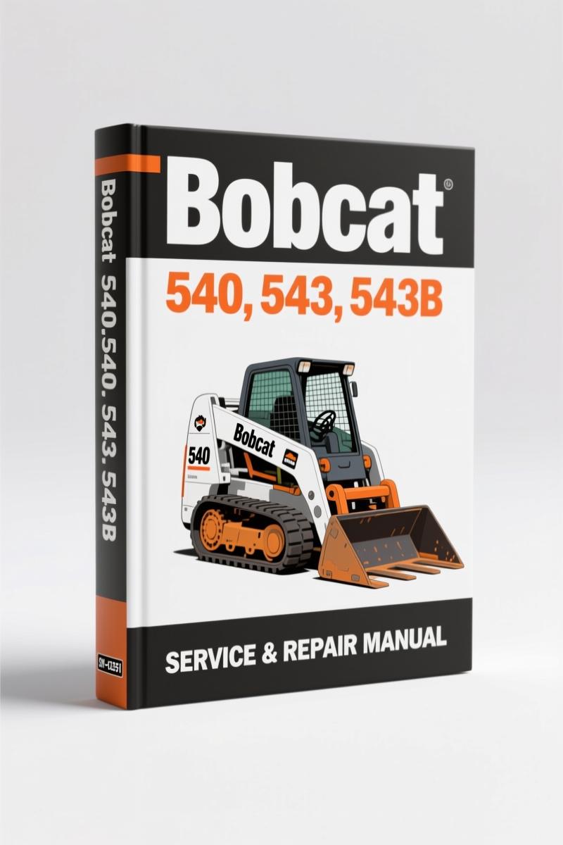 bobcat 540 543 543b 1994 service manual, bobcat service manual, bobcat 540