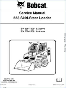 bobcat 553 2006 service manual, bobcat service manual, bobcat 553