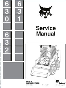 bobcat 630, 631, 632 1987 service manual, bobcat service manual, bobcat 630,