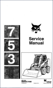 bobcat 753 1990 service manual, bobcat service manual, bobcat 753