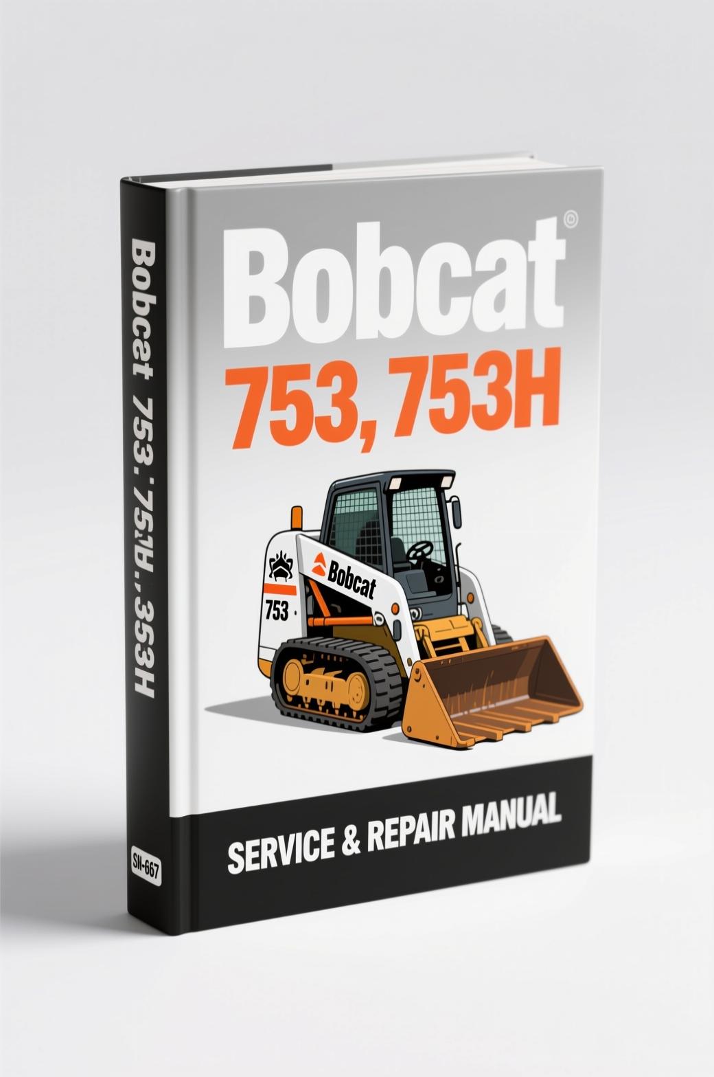 bobcat 753, 753h 1999 service manual, bobcat service manual, bobcat 753,