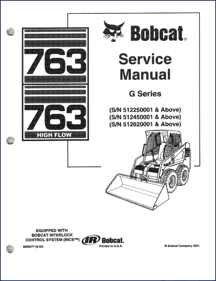 bobcat 763 2001 service manual, bobcat service manual, bobcat 763