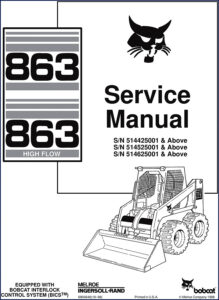 bobcat 863 1998 service manual, bobcat service manual, bobcat 863