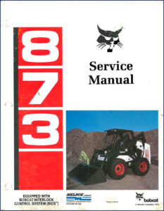 bobcat 873 1995 service manual, bobcat service manual, bobcat 873