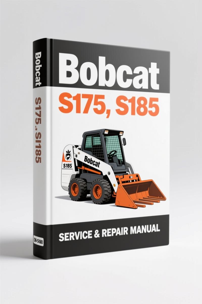 bobcat s175, s185 2006 service manual, bobcat service manual, bobcat s175,