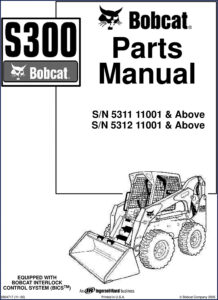 bobcat s300 2005 parts catalog, bobcat parts catalog, bobcat s300