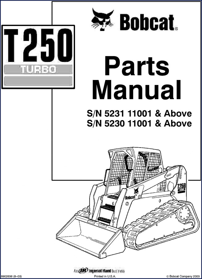 bobcat t250 2003 parts catalog, bobcat parts catalog, bobcat t250