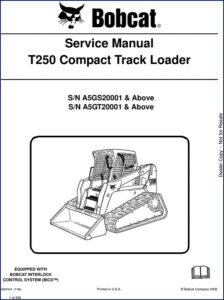 bobcat t250 2008 service manual, bobcat service manual, bobcat t250