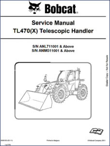 bobcat tl470, tl470x 2011 service manual, bobcat service manual, bobcat tl470,
