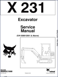 bobcat x 231 1992 service manual, bobcat service manual, bobcat x