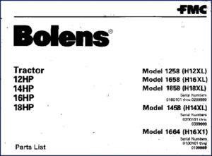 bolens 1258 h12xl 1658 h16xl 1858 parts catalog, bolens parts catalog, bolens 1258