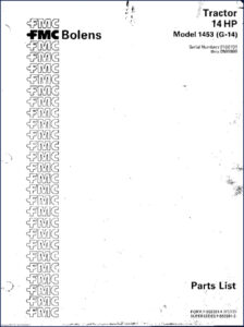 bolens 1453 1977 parts catalog, bolens parts catalog, bolens 1453