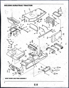 bolens 5118hs, 5120h, 520h parts catalog, bolens parts catalog, bolens 5118hs,