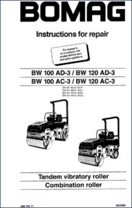bomag bw 100 ad, bomag manual, bomag bw