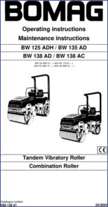 bomag bw 125 adh bw 135 ad bw, bomag manual, bomag bw