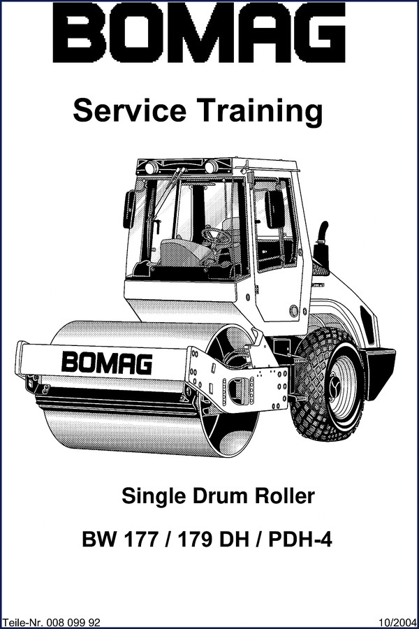 bomag bw 177, bw 179 dh, pdh, bomag manual, bomag bw