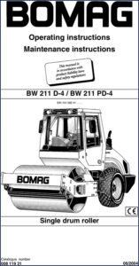 bomag bw 211 d, bomag manual, bomag bw
