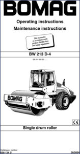 bomag bw 213 d, bomag manual, bomag bw