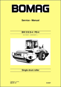 bomag bw 219 d, bomag manual, bomag bw