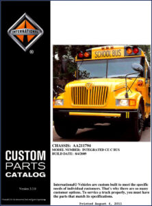 2011 international ce bus parts catalog, parts catalog,  international