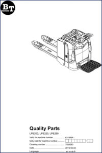 bt lpe200 lpe220 lpe250 2015 parts catalog, bt parts catalog, bt lpe200