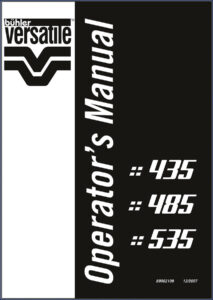 buhler versatile 435, 485, 535 2007 operators manual, buhler versatile manual, buhler versatile versatile