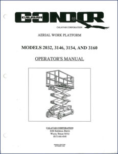 calavar 2032 3146 3154 3160 1993 operators manual, calavar manual, calavar 2032