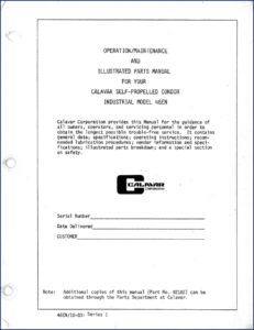 calavar 46en 1983 service manual, calavar service manual, calavar 46en