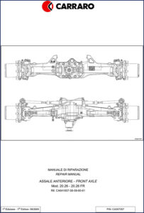 carraro 20.26, 20.26 fr 2005 repair manual, carraro repair manual, carraro 20.26,
